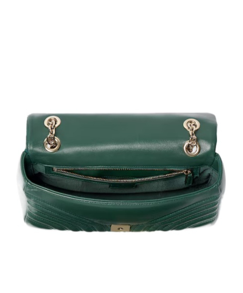 Gucci Gg Marmont Medium Shoulder Bag In Green
