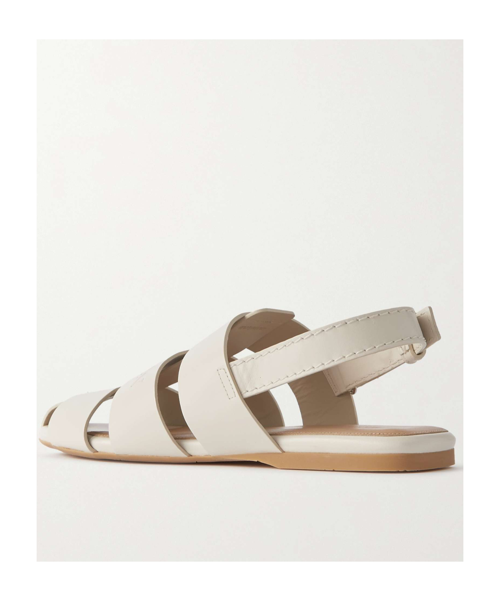 Jw Anderson Logo Flat Sandals In Nude