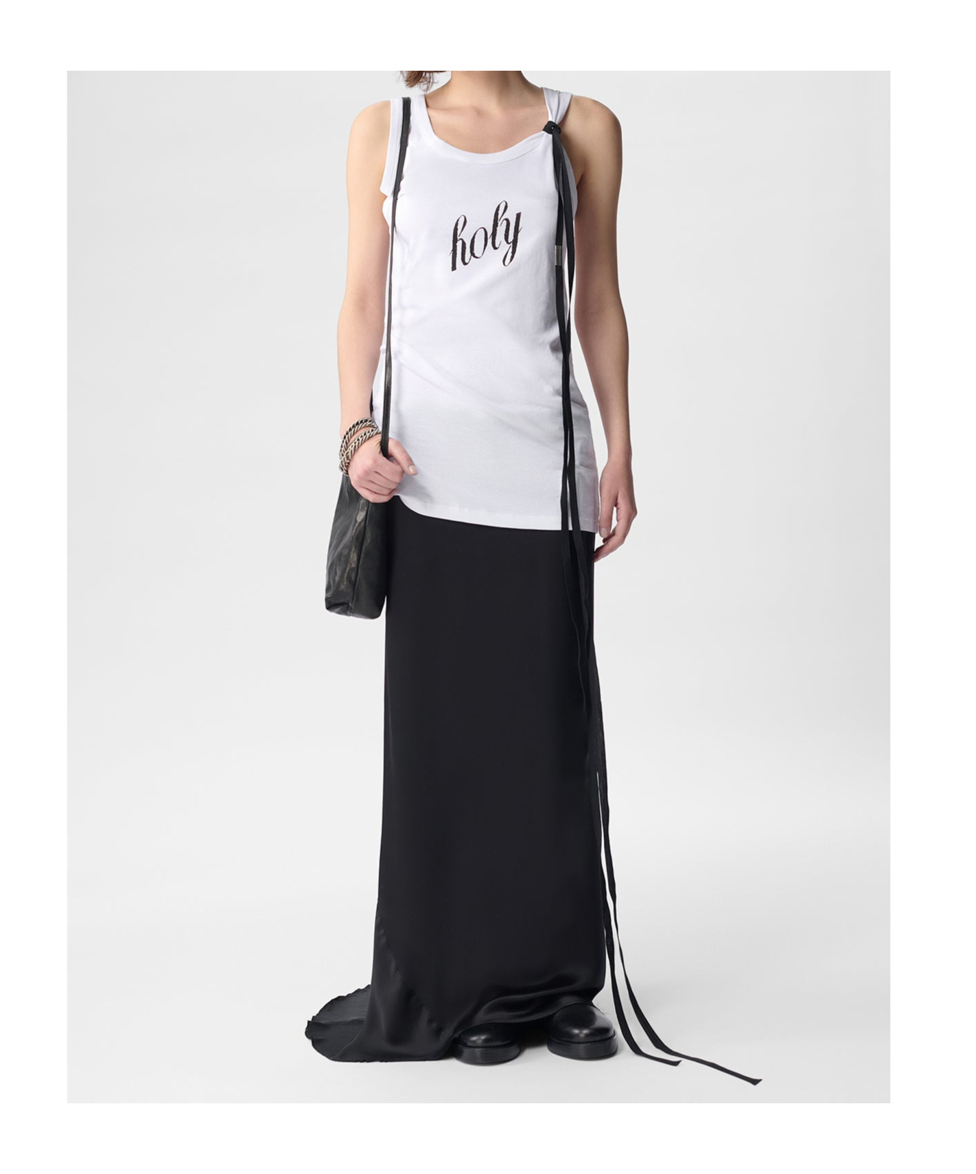 Ann Demeulemeester Printed Vest In White