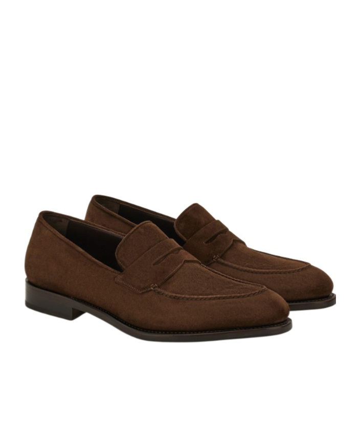 Ferragamo Tramezza Penny Loafer In Brown