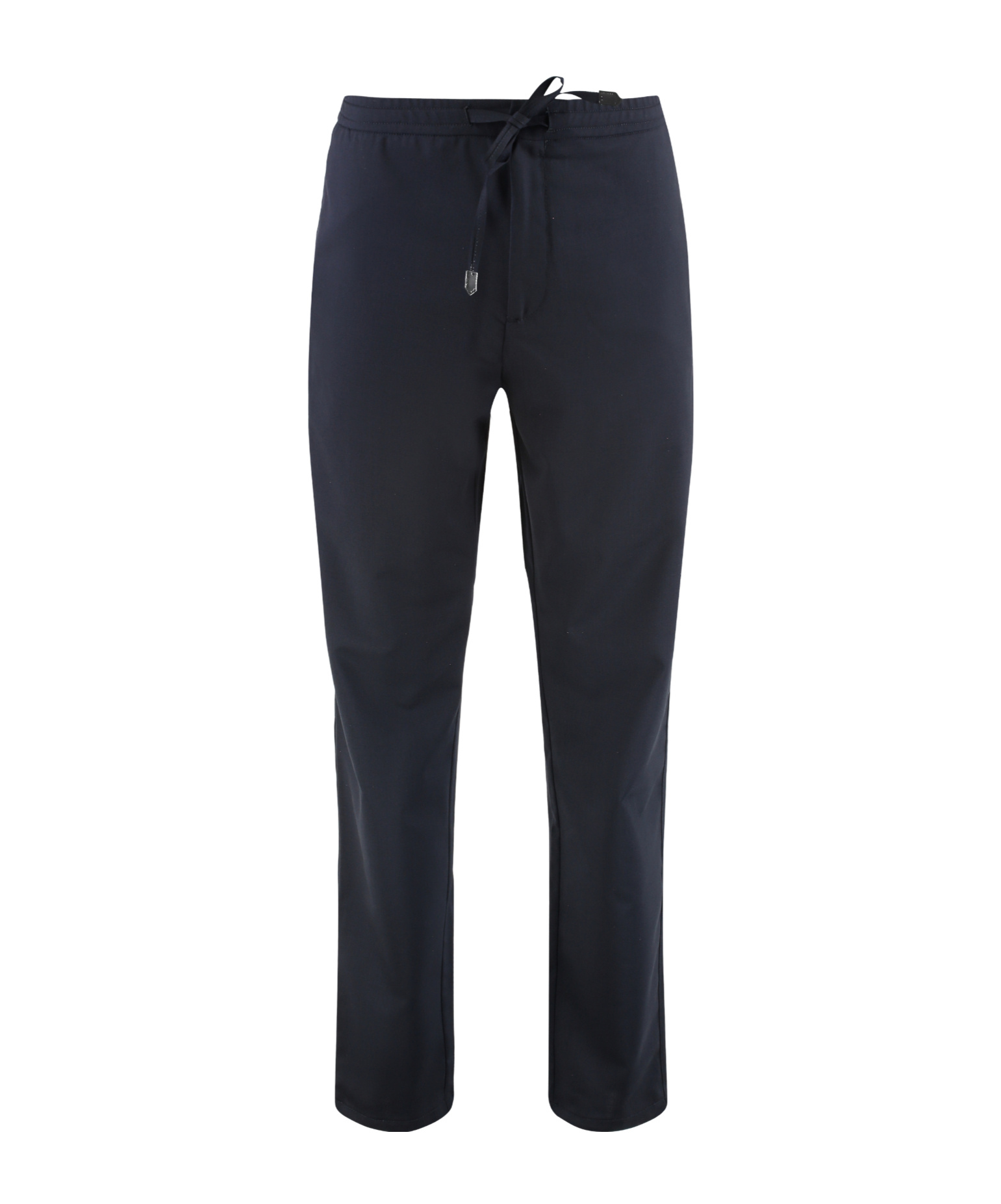 Canali Drawstring Casual Pants In Black