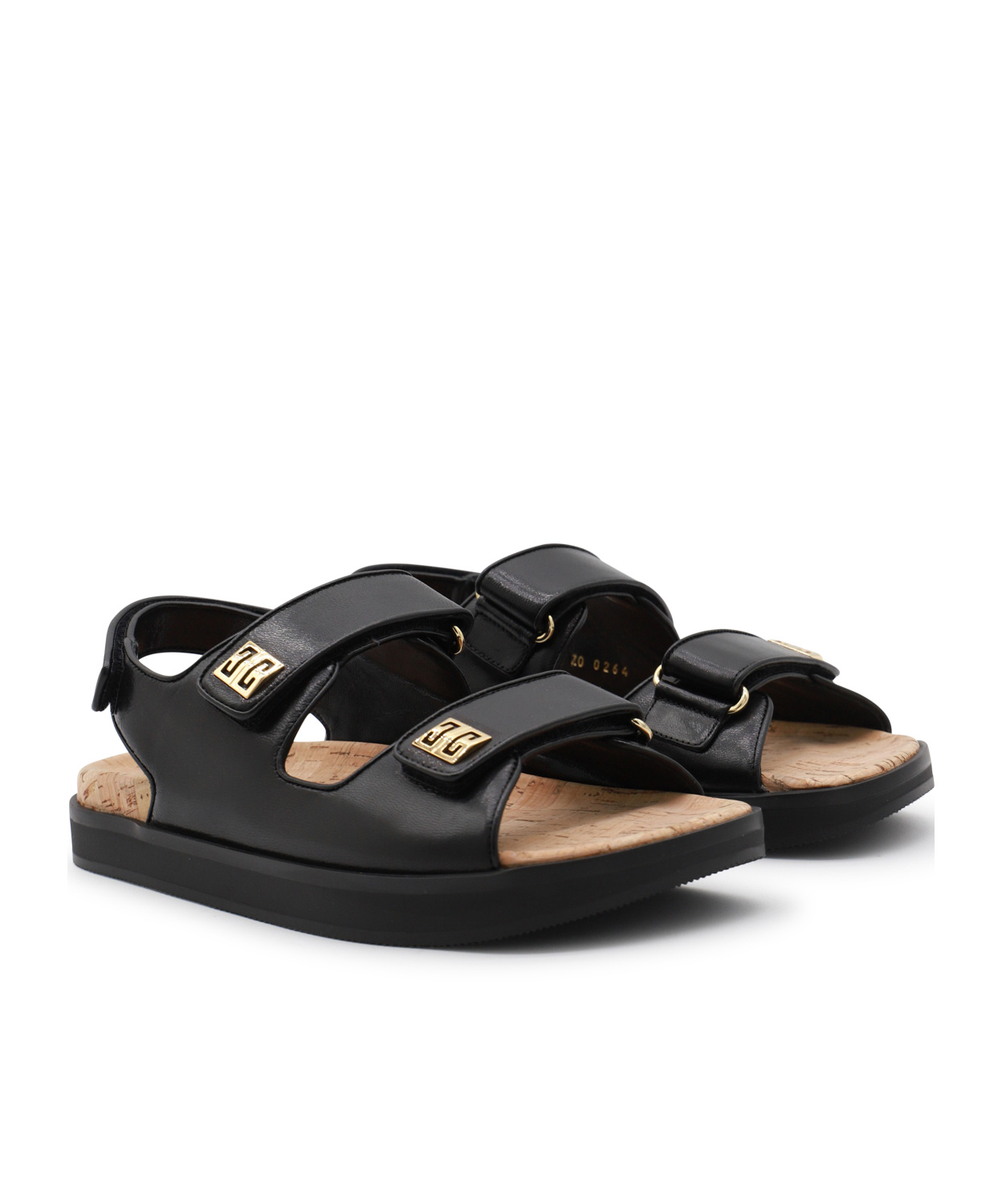 Givenchy Leather Sandals With 4g Buckles In Black