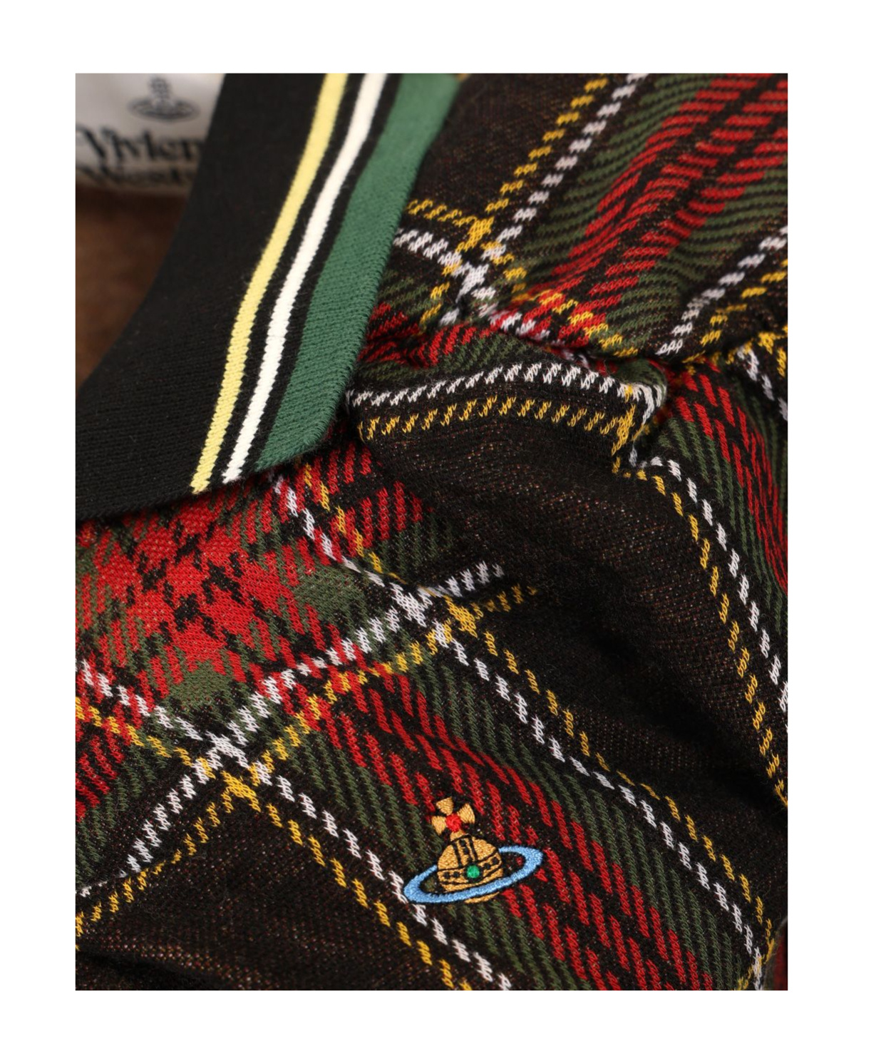 Vivienne Westwood Pulling Dress Tartan Piquet Red-green Xl Women In Multi