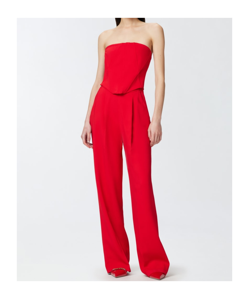 Shop Pinko Sleeveless Jumpsuit In Red