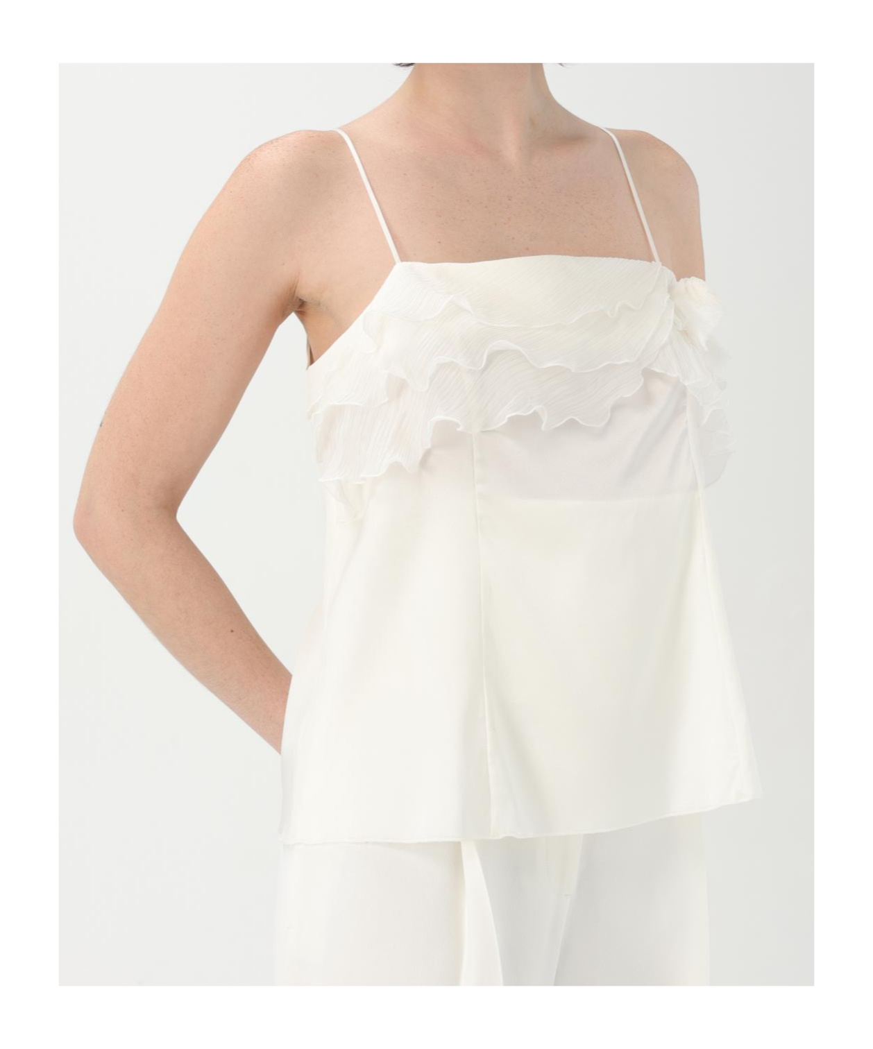 Ermanno Scervino Floral-appliqué Blouse