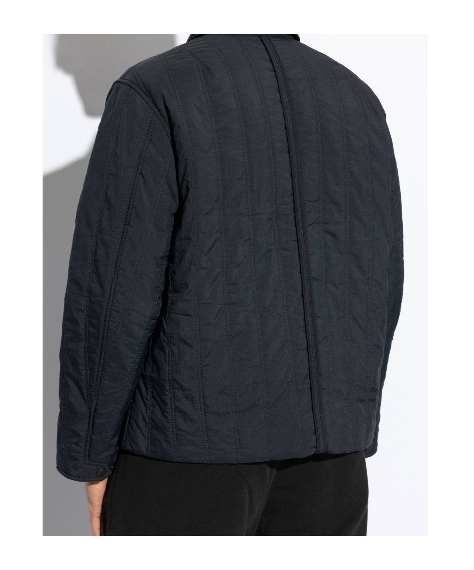 Rag & Bone Navy Maxwell Quilted Jacket In Green
