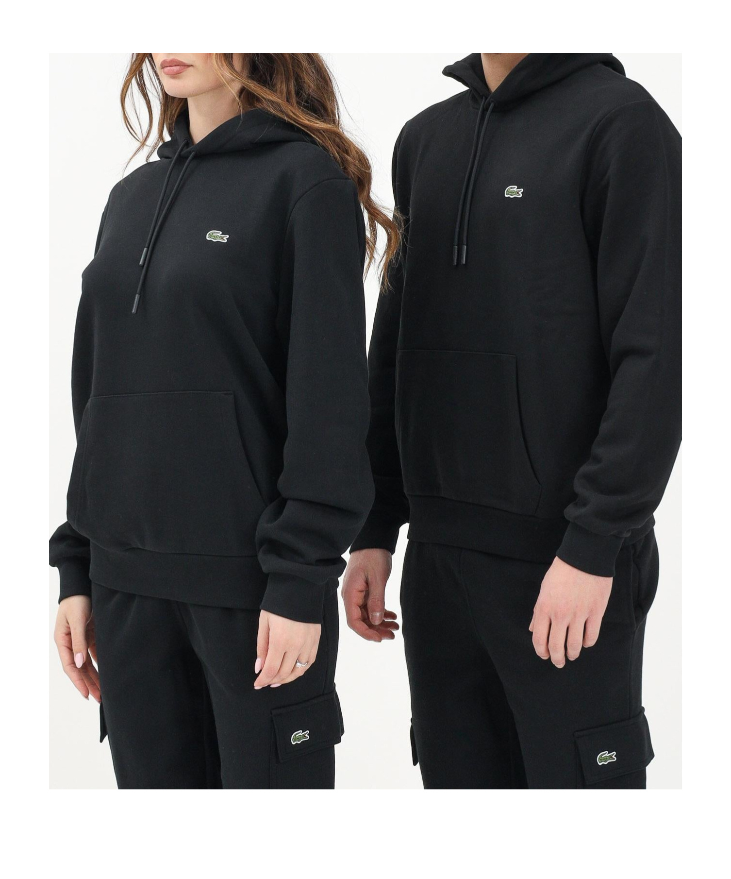 Lacoste Cleanly Tailored Neutrals Americane Clothing In Black
