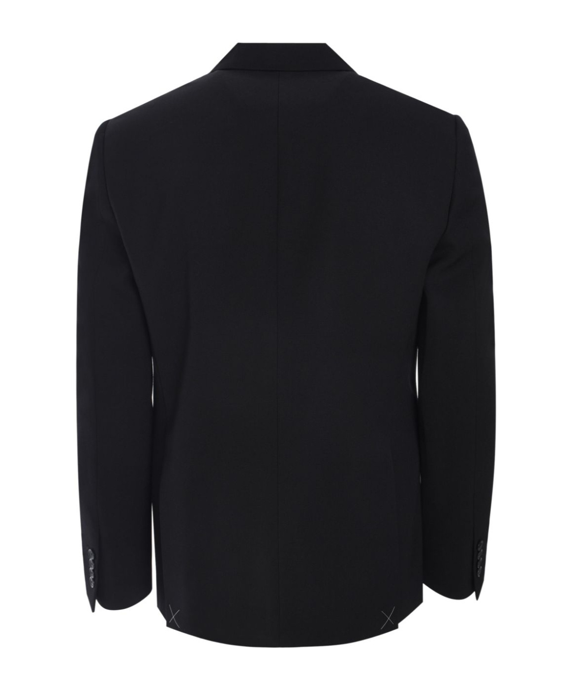 Off-white Double-breasted Blazer In Black