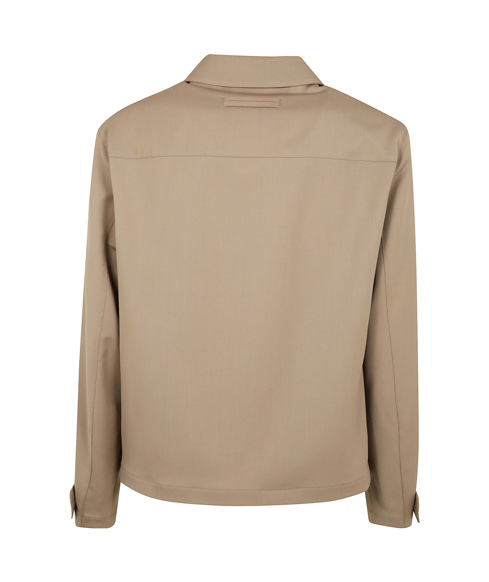 Zegna Wool Mohair And Silk Blouson In Light Taupe