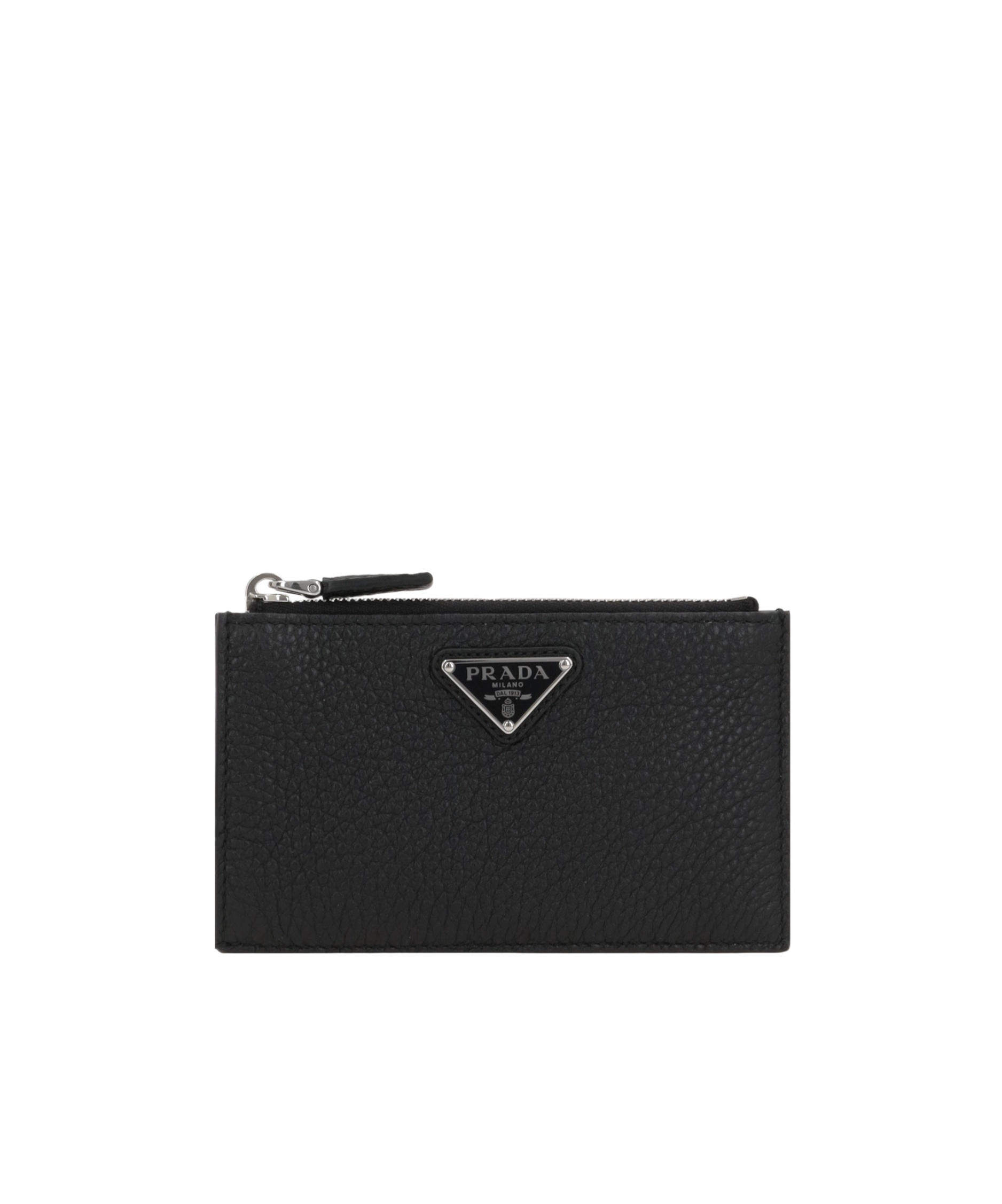 Prada Mens Black Re-nylon Small Recycled-nylon And Leather Wallet In Black