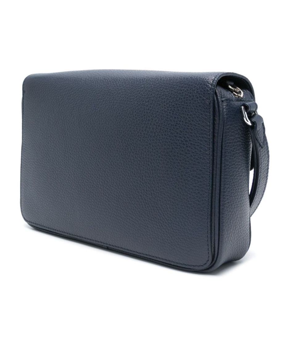 Orciani Logo Clutch In Navy