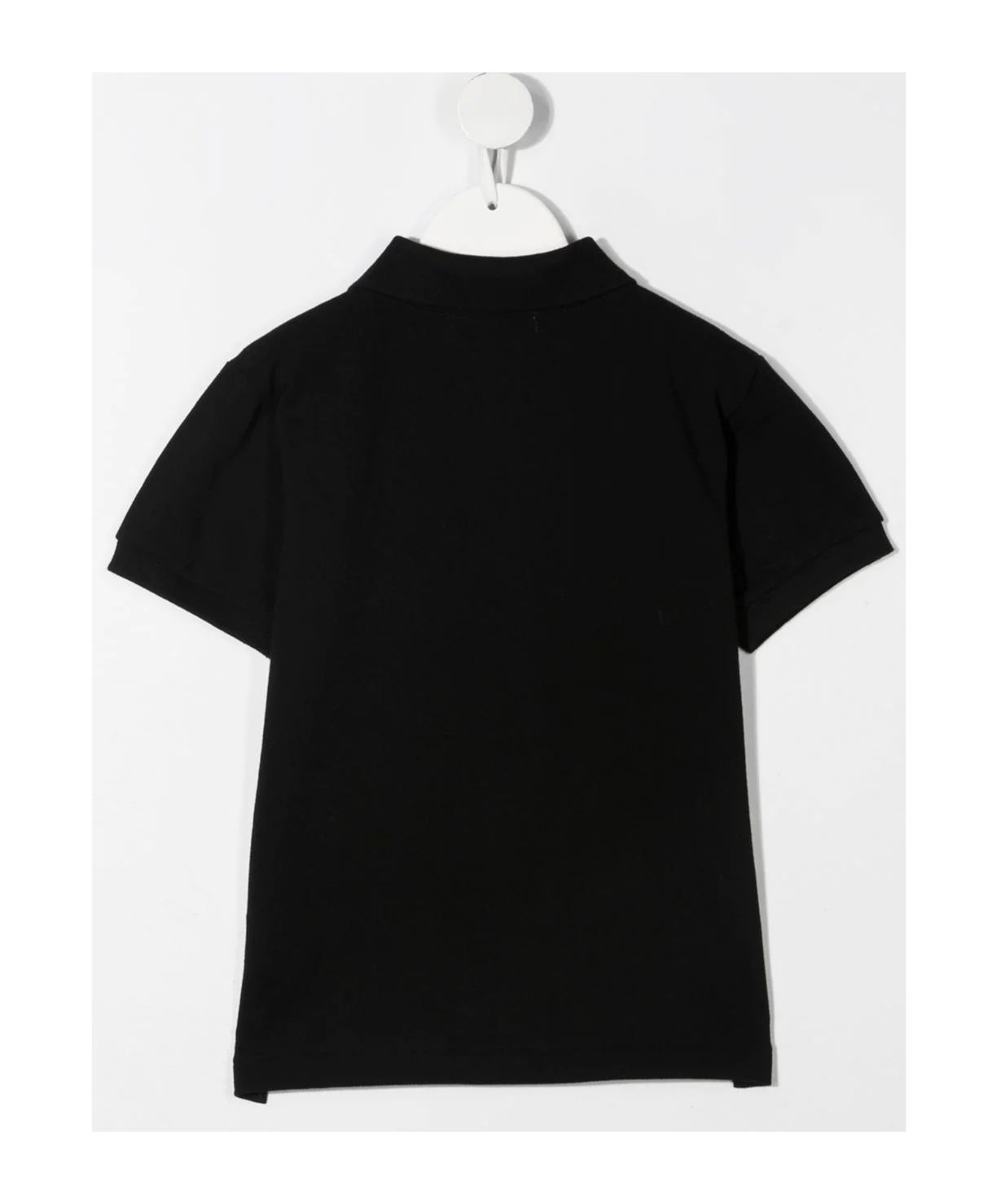 Shop Comme Des Garçons Play Heart-patch Polo Shirt In Black