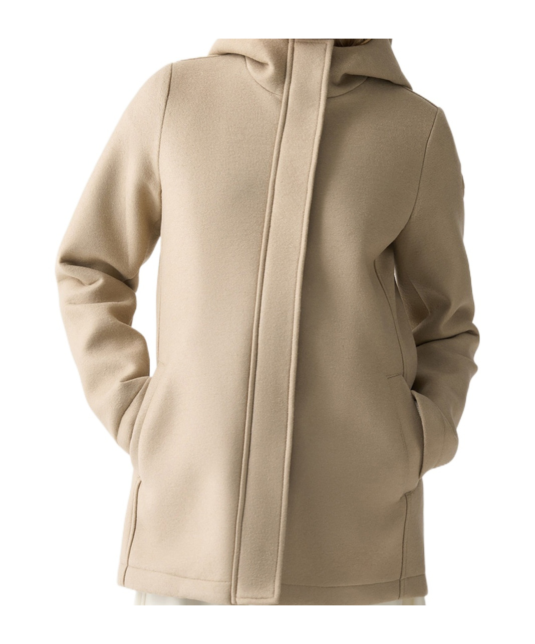Colmar Originals Long-sleeved Hooded Coat In Neutral