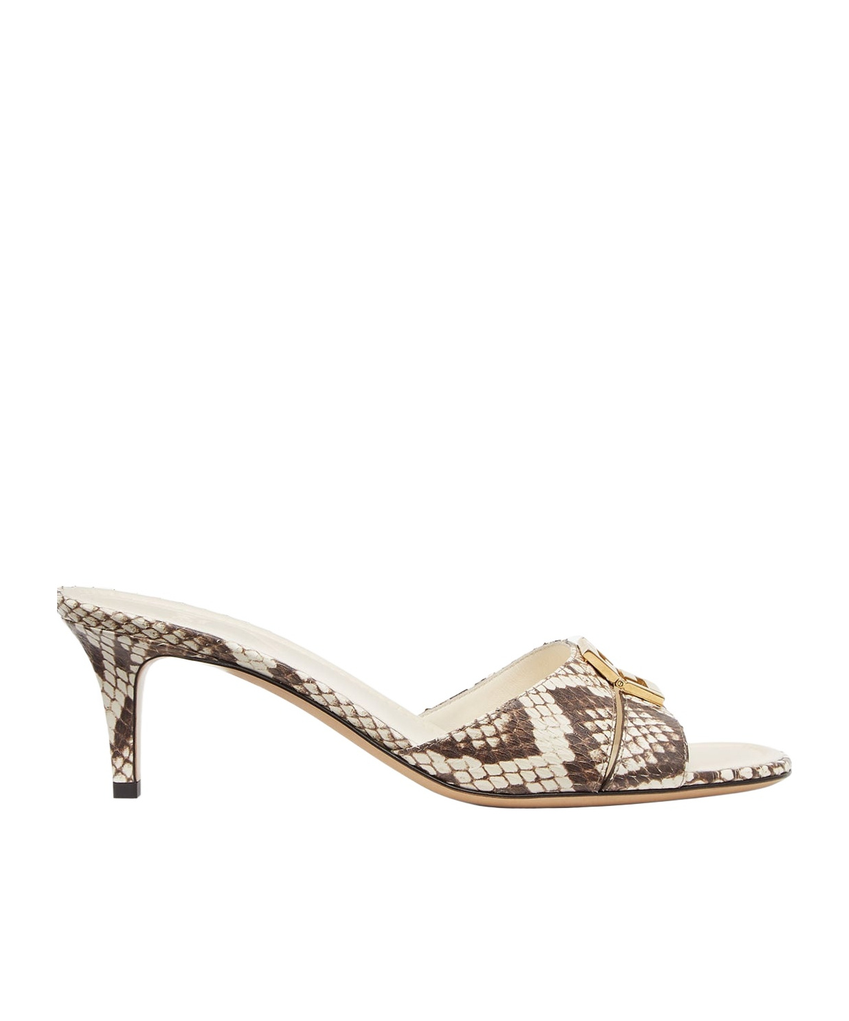 Fendi Brown Ayers Medium-heeled Sandals In Nude