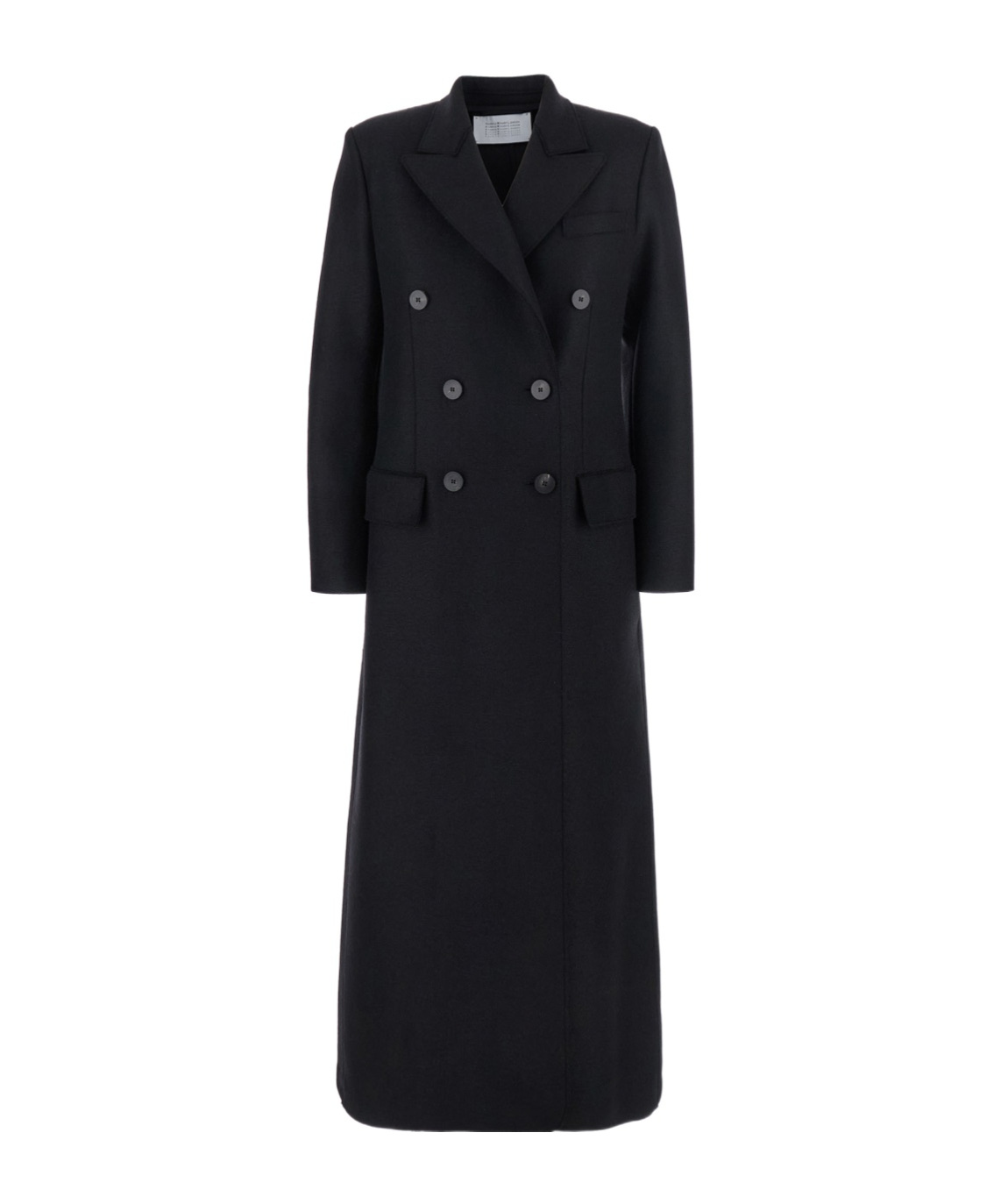 Harris Wharf London Long Sleeve Coat In Black
