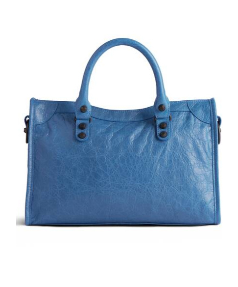 Balenciaga Le City Small Shoulder Bag In Blue