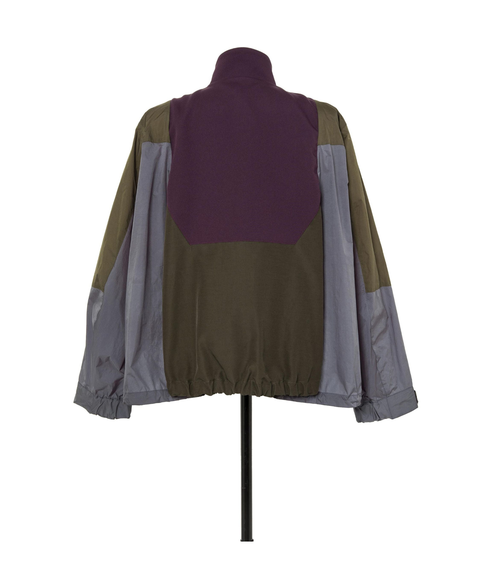 Sacai Patchwork Lightweight Jacket In Black