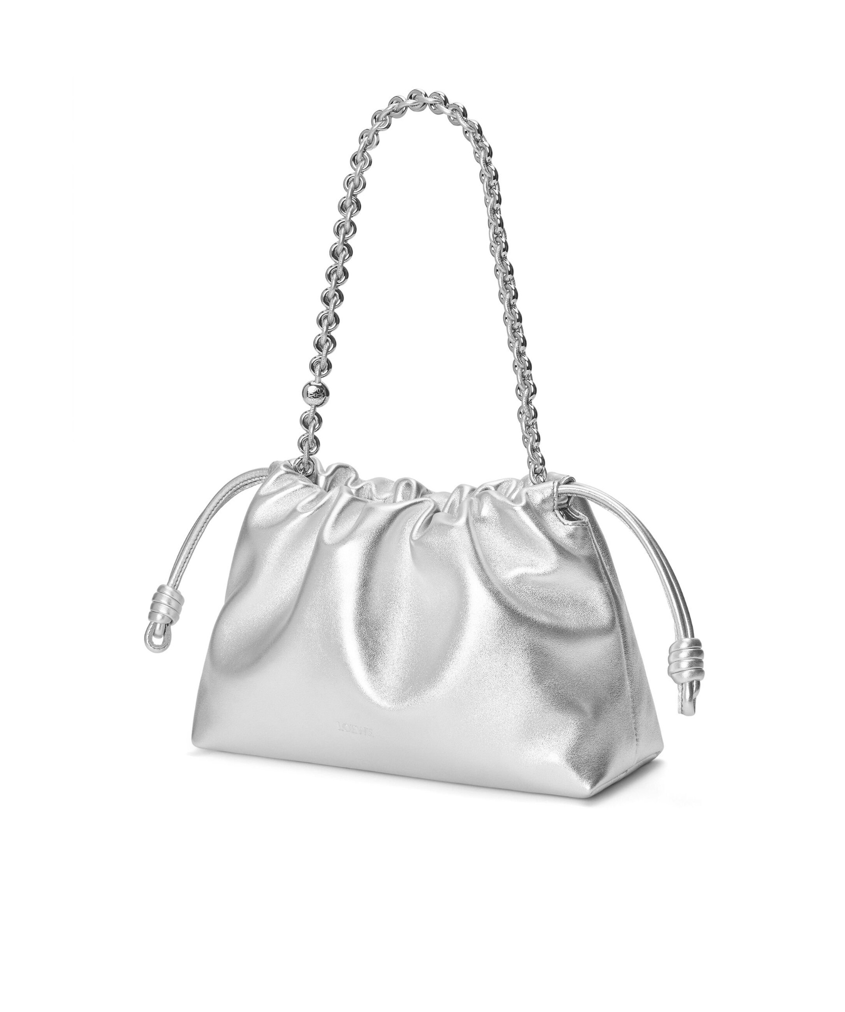 LOEWE MEDIUM FLAMENCO PURSE IN LAMINATED LAMBSKIN