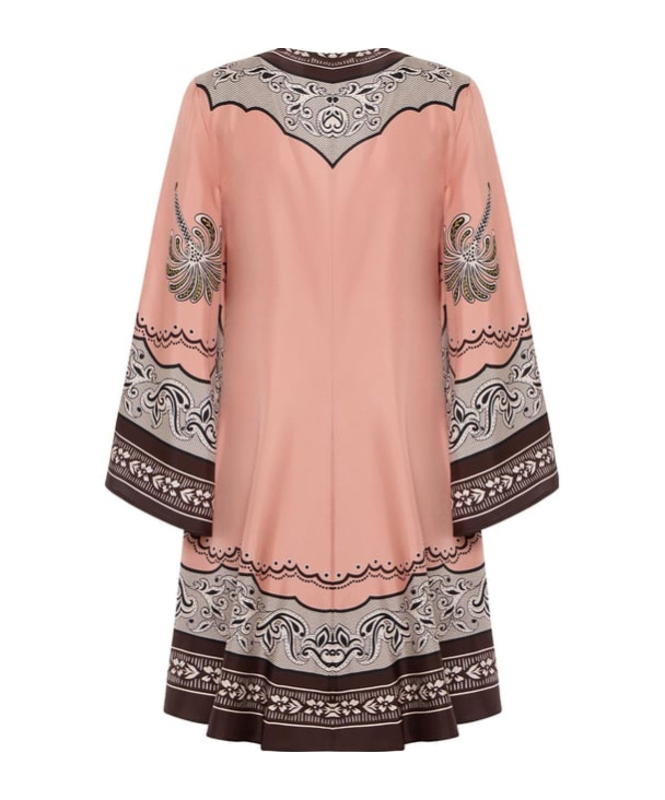 La Doublej 'magnifico' Multicolor Dress With All-over Graphic Print In Multicolor