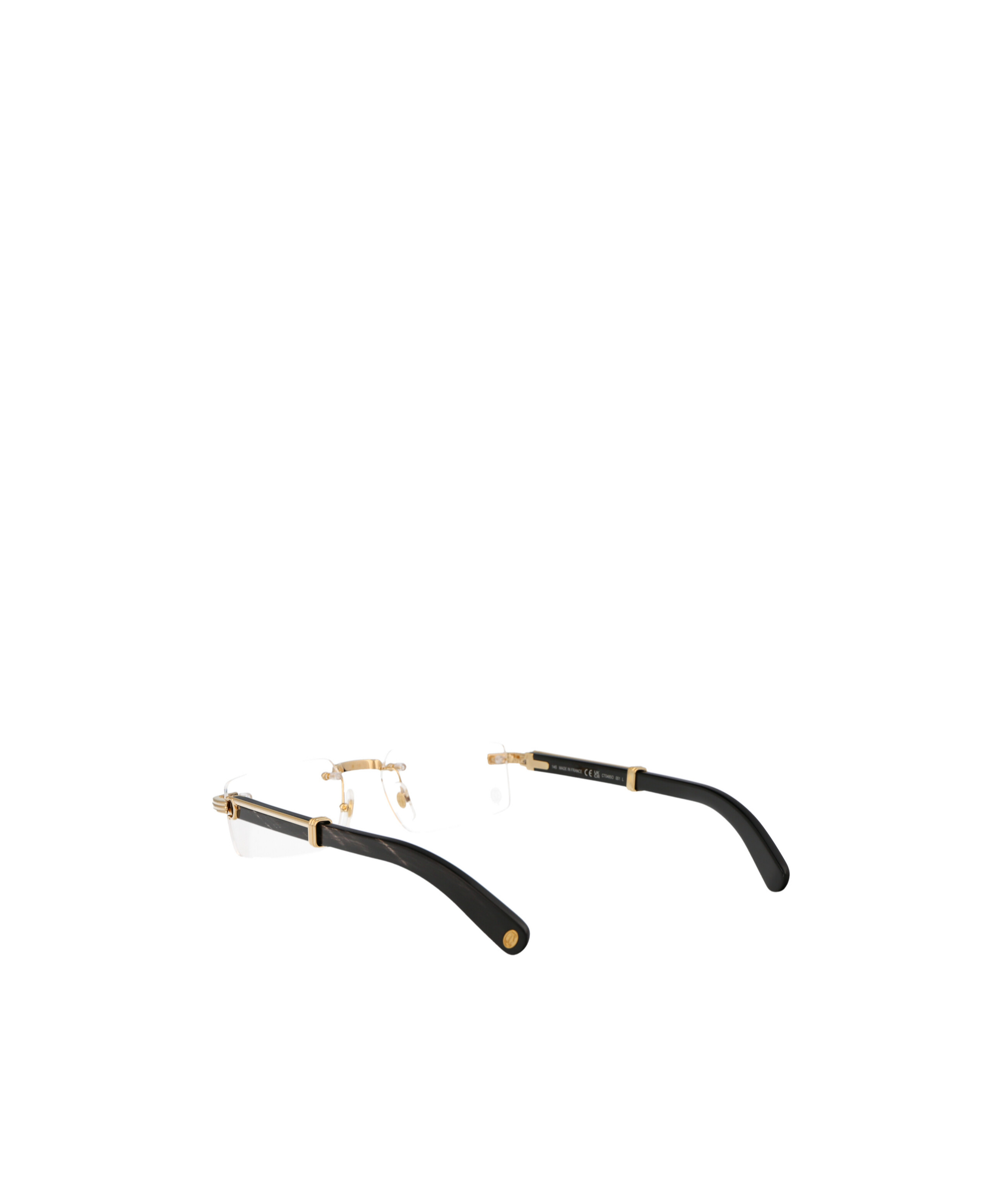 Shop Cartier Rimless Glasses In White