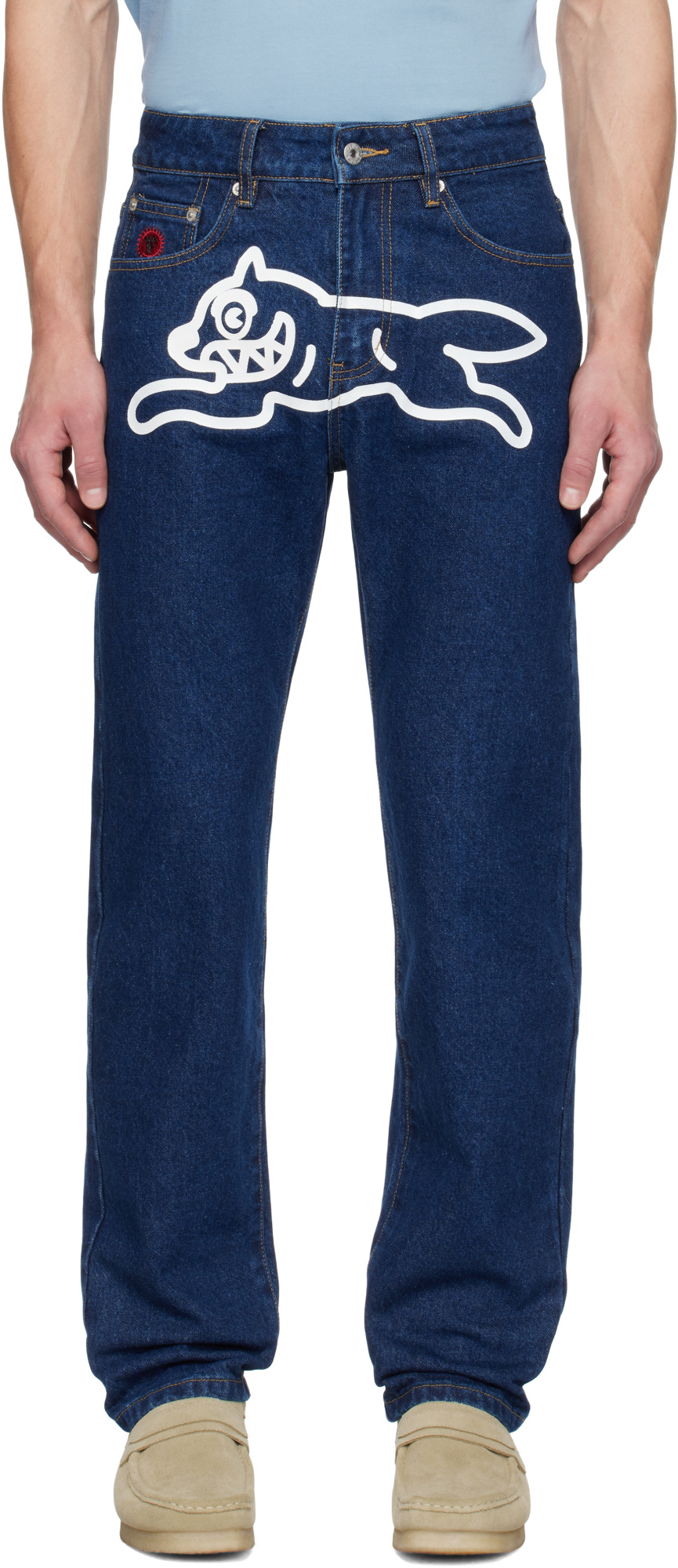Shop Icecream Running Dog Jeans In Blue