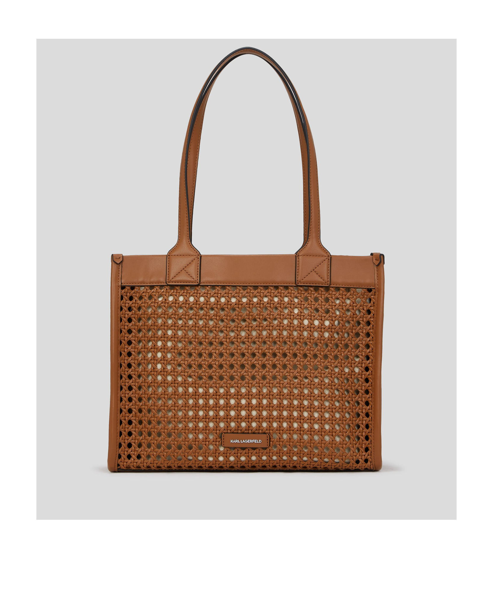 Karl Lagerfeld Medium K/skuare Shoulder Bag In Brown