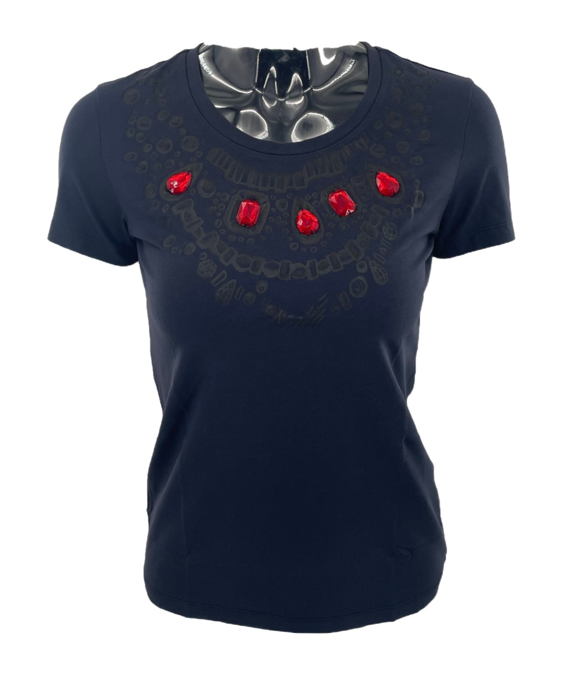 Shop Armani Jeans Logo Short-sleeved T-shirt In Black