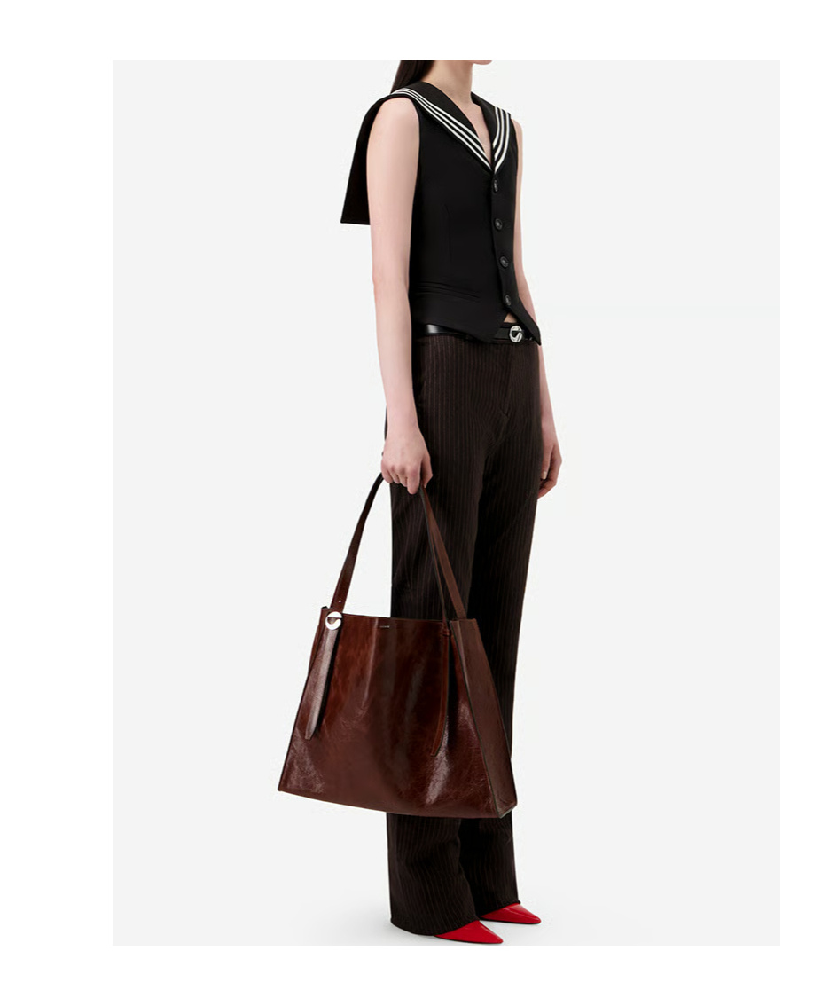 Coperni Striped Detail Vest In Black