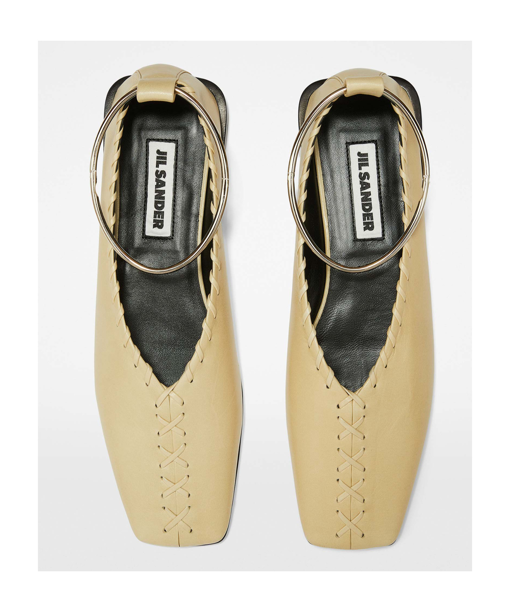 Jil Sander Square-toed Ballet Shoes In Nude