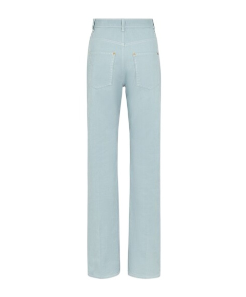 Fendi Straight-leg Pants In Blue