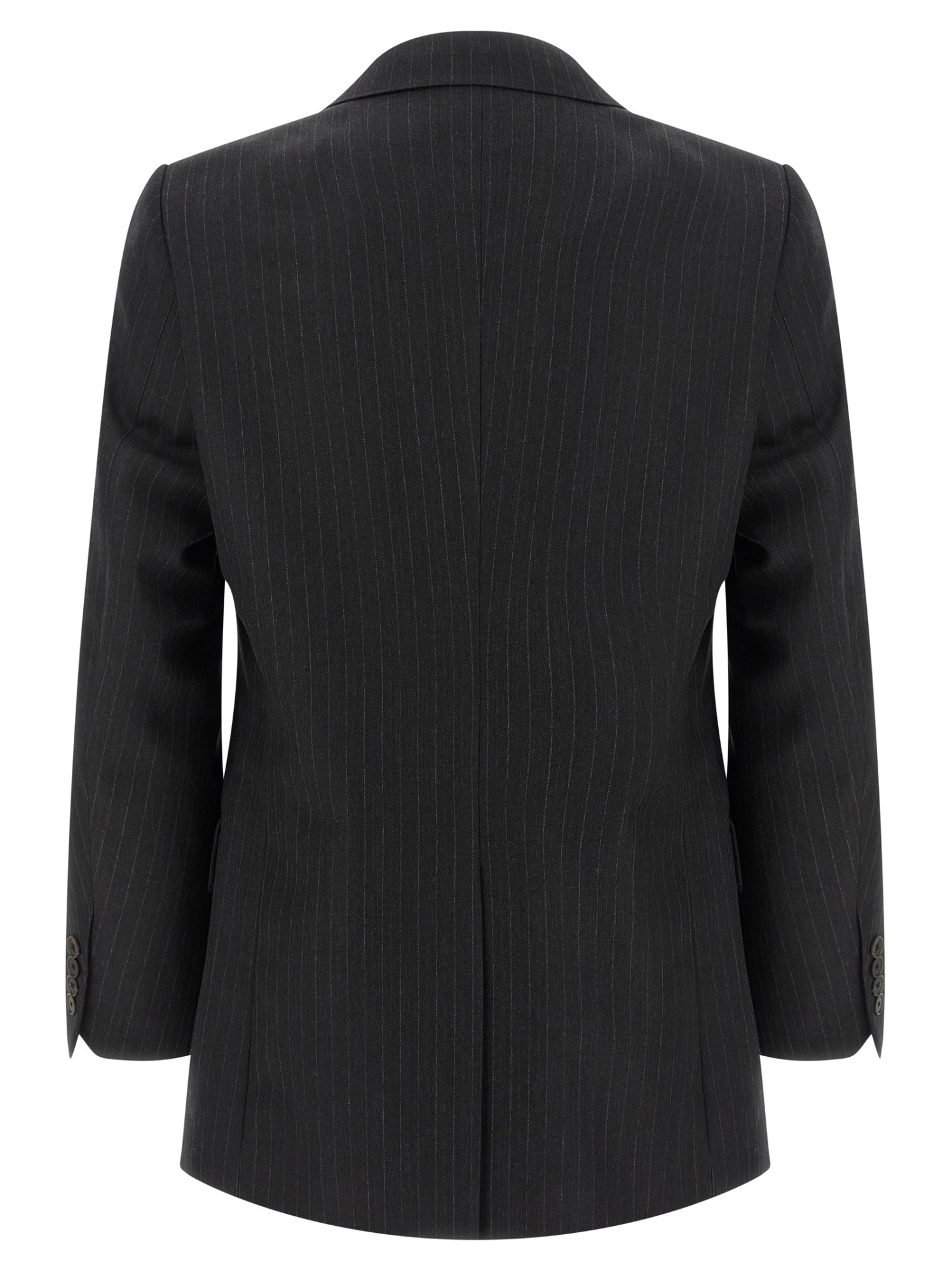 Auralee Striped Two-button Jacket In Black