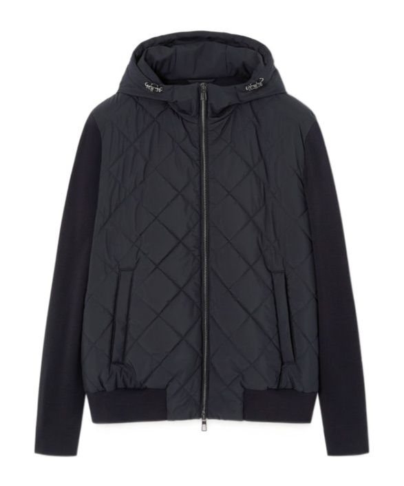 Loro Piana Ampay Bomber Jacket In Blue