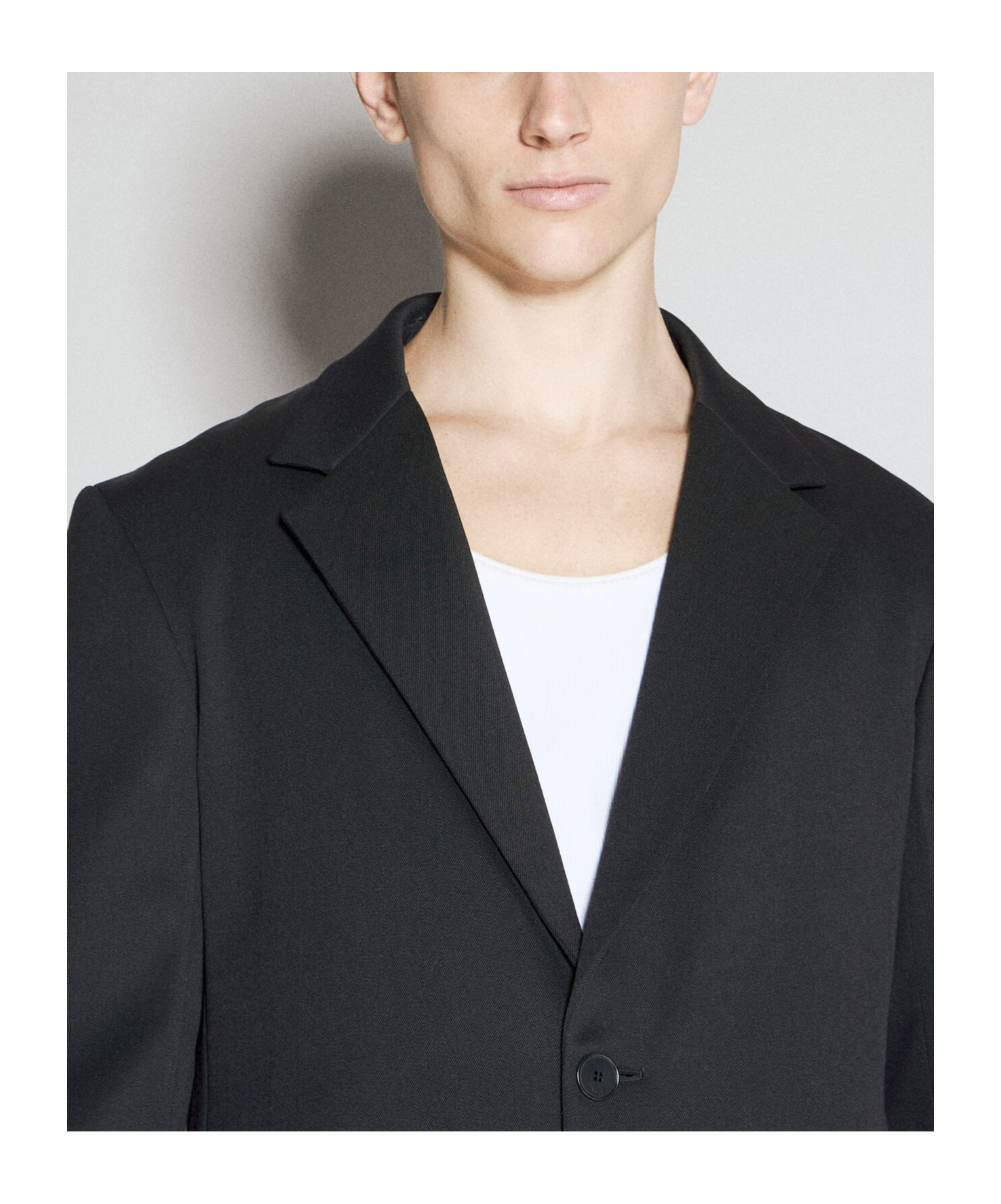 Lanvin Two-button Notched-lapel Jacket In Black