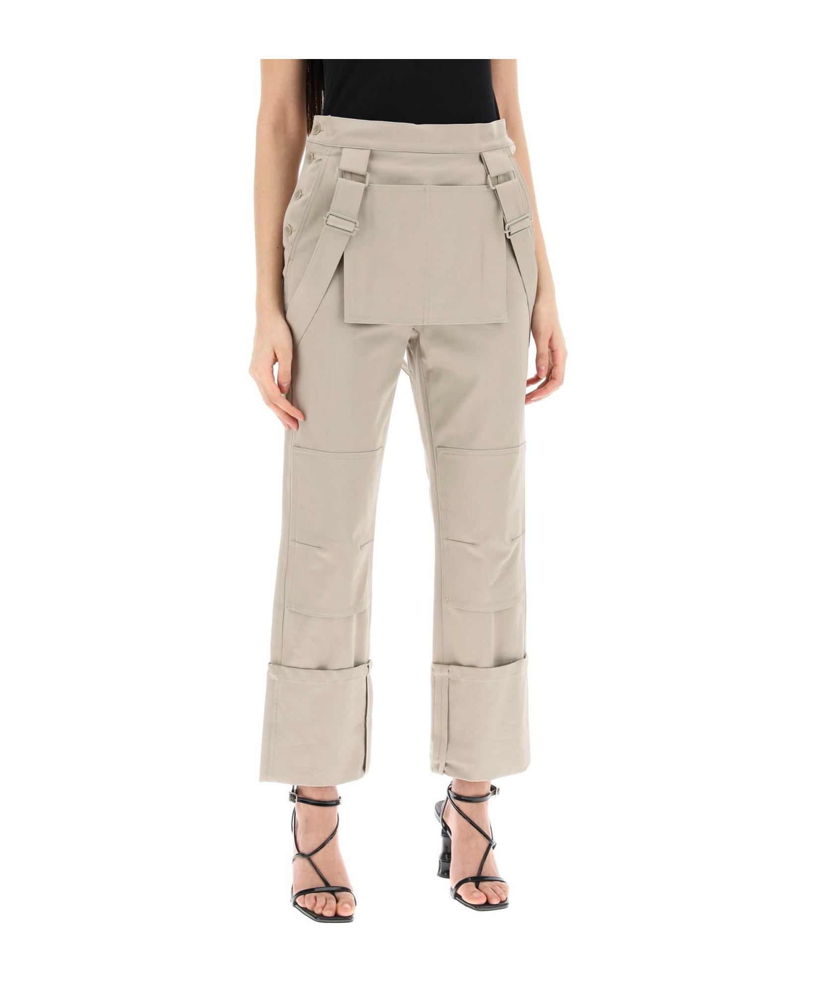 Max Mara Overalls Casual Trousers In Nude