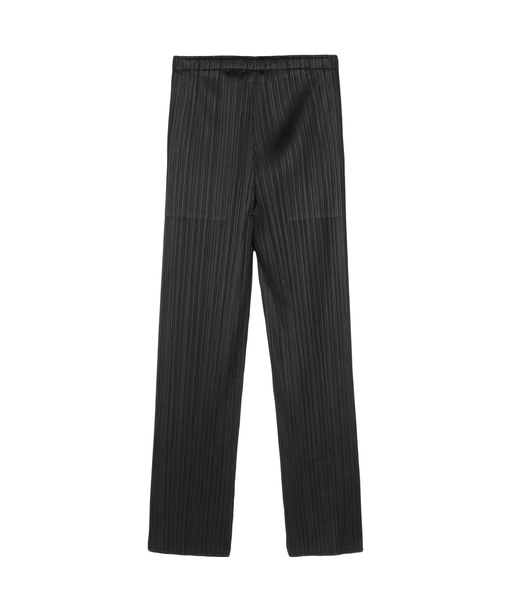 Issey Miyake Stright-leg Pleated Trousers In Black