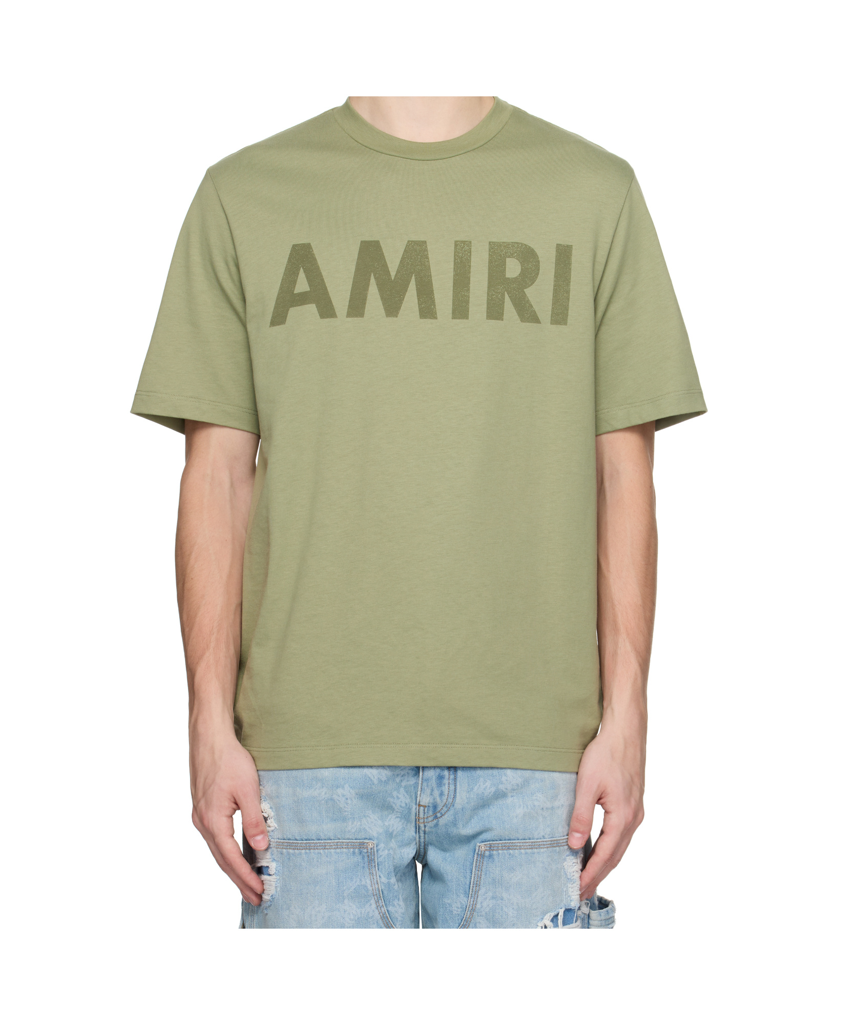 Amiri Stencil T-shirt In Green