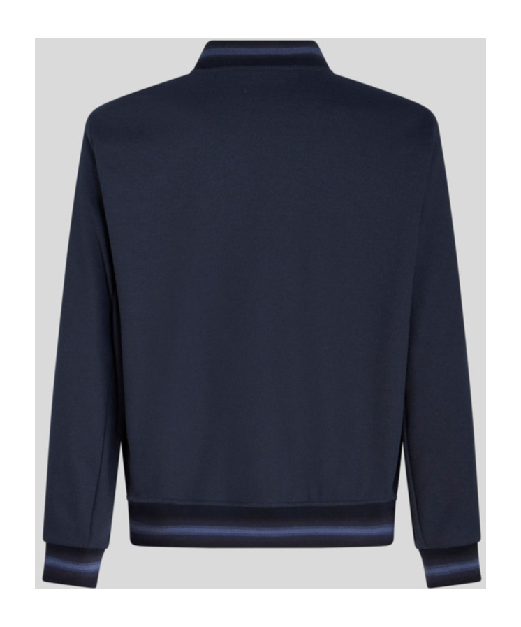 Etro Logo-embroidered Paisley-print Bomber Jacket In Black