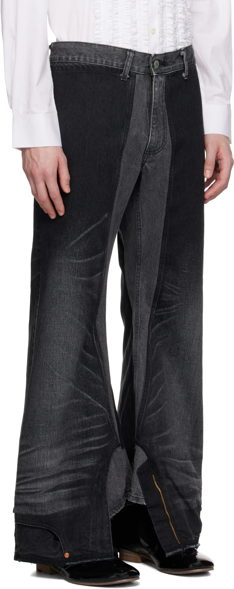 Junya Watanabe Black Levi's Edition Garment Treated W Name Jeans