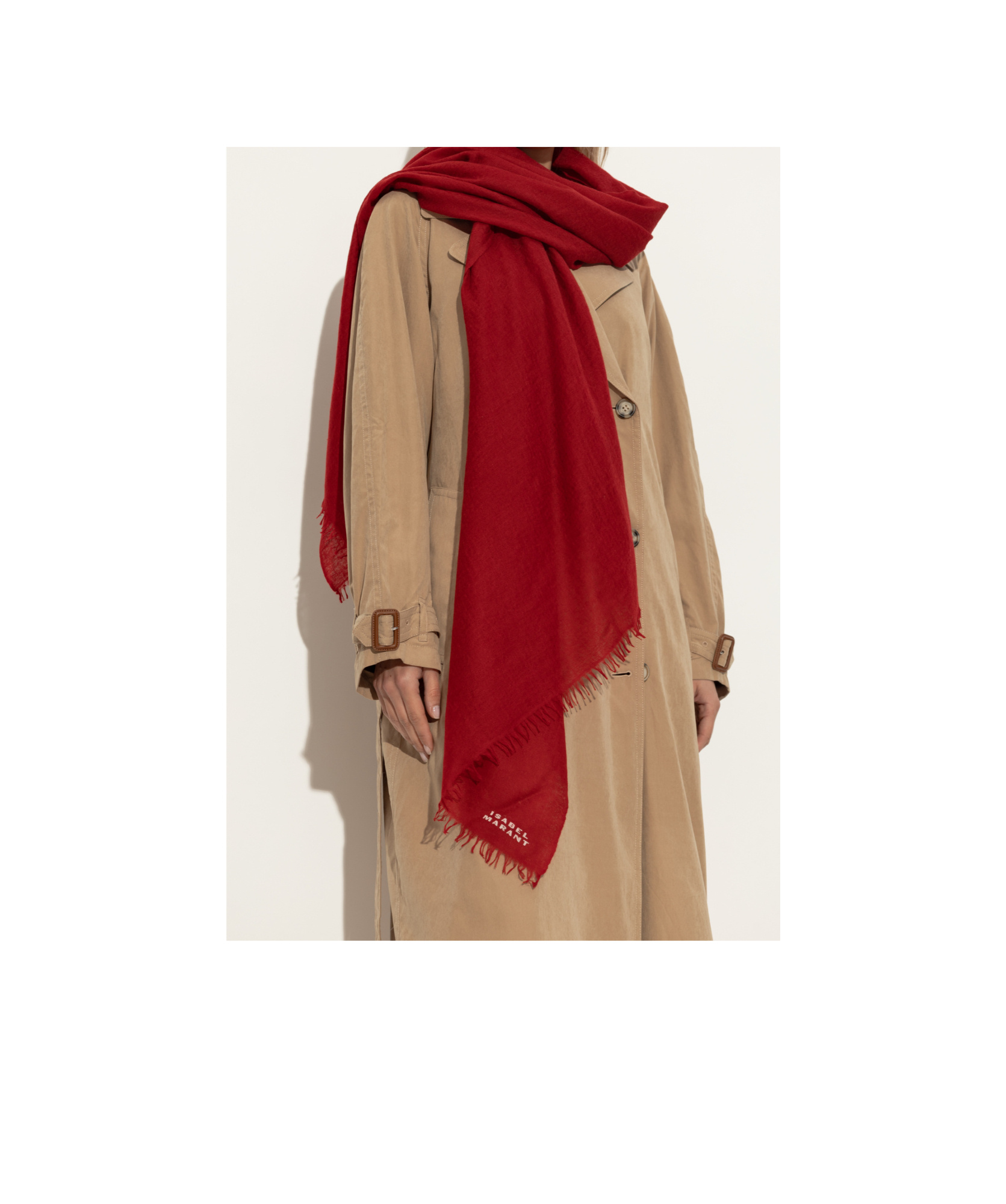 Isabel Marant Fringed Cashmere Scarf