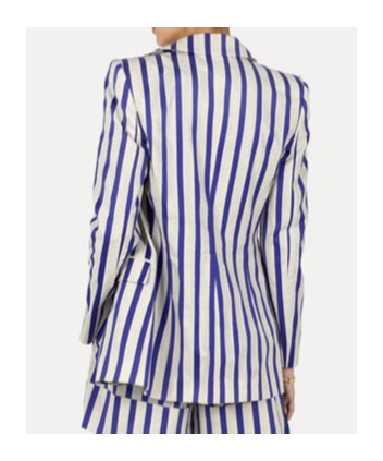 Vivienne Westwood Lelio Striped Single-breasted Blazer In White