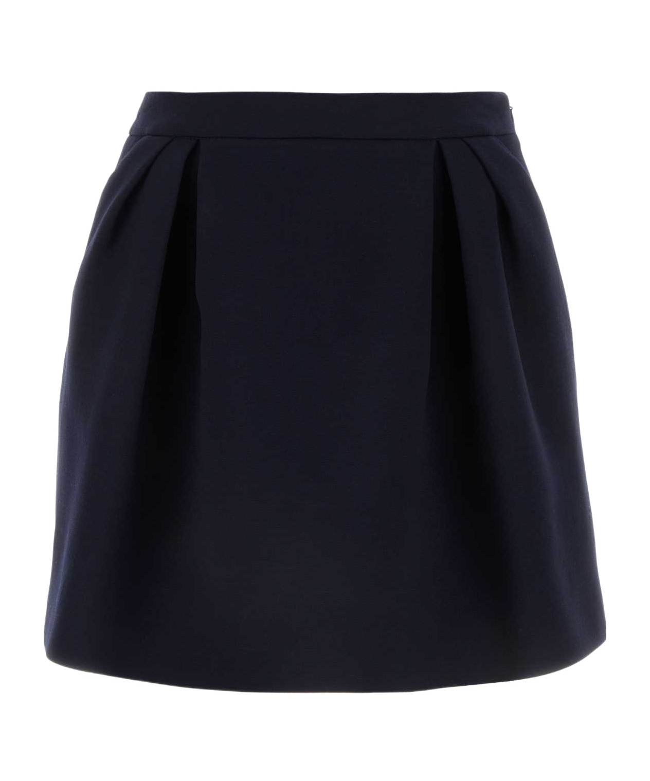 Alessandra Rich Pleated Mini Skirt In Black