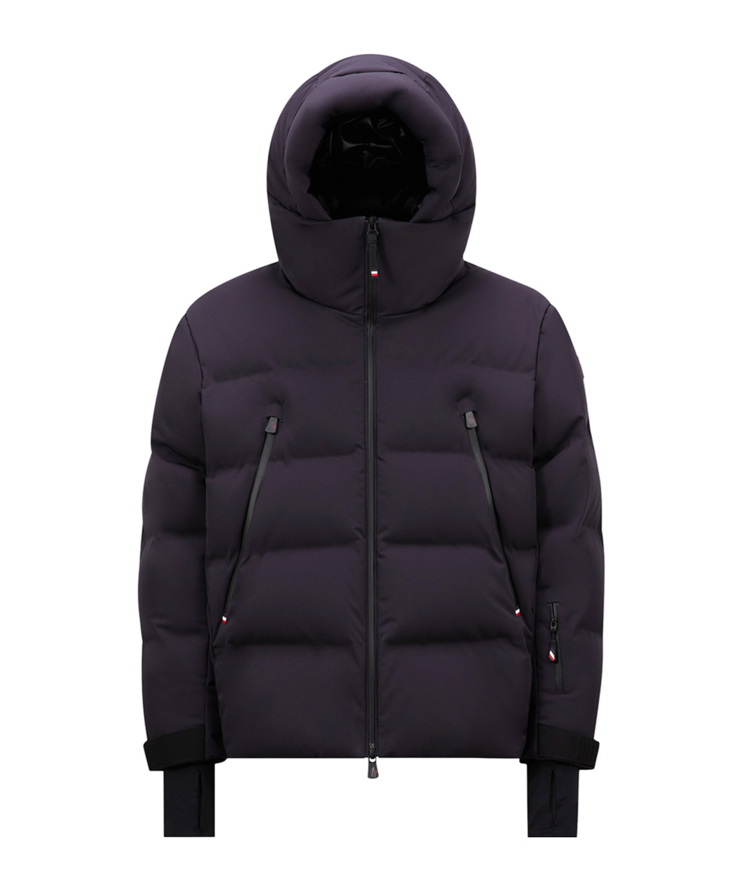 Moncler Long-sleeved Down Jacket In Blue