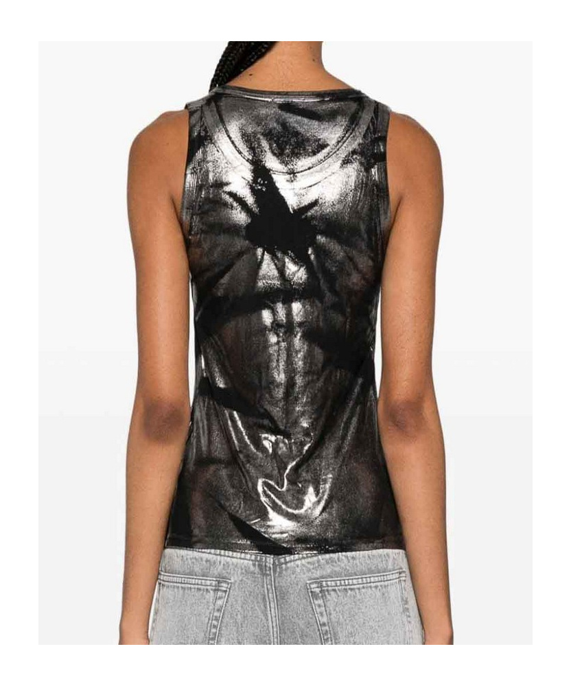 Diesel Sleeveless Vest In Black