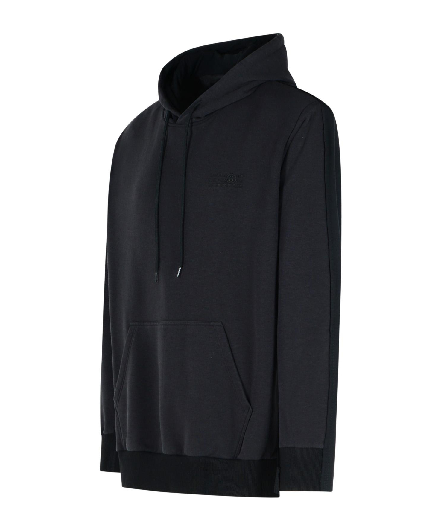 Mm6 Maison Margiela Numbers-motif Hoodie In Black