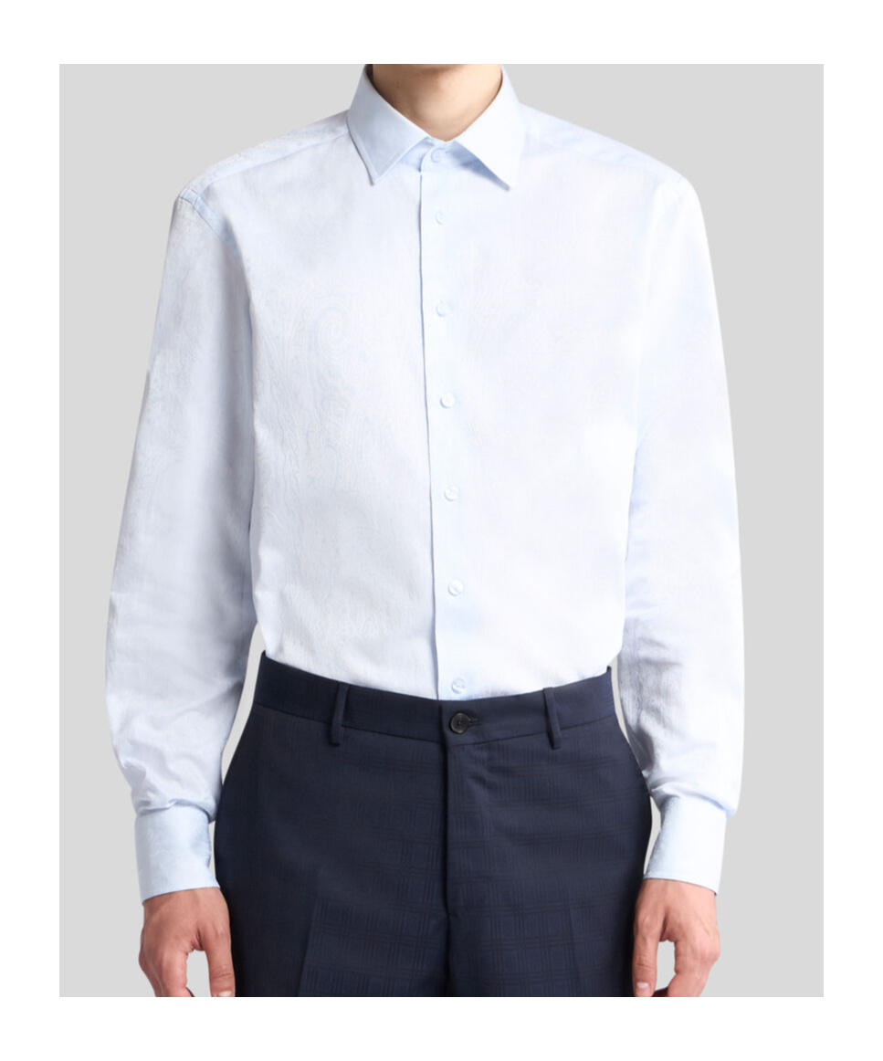 Etro Long-sleeved Shirt In White