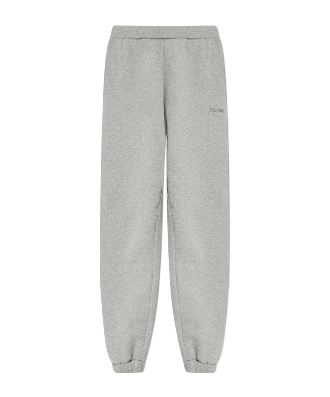 Attico The High-waisted Loose Jogging Pants In Animal Print