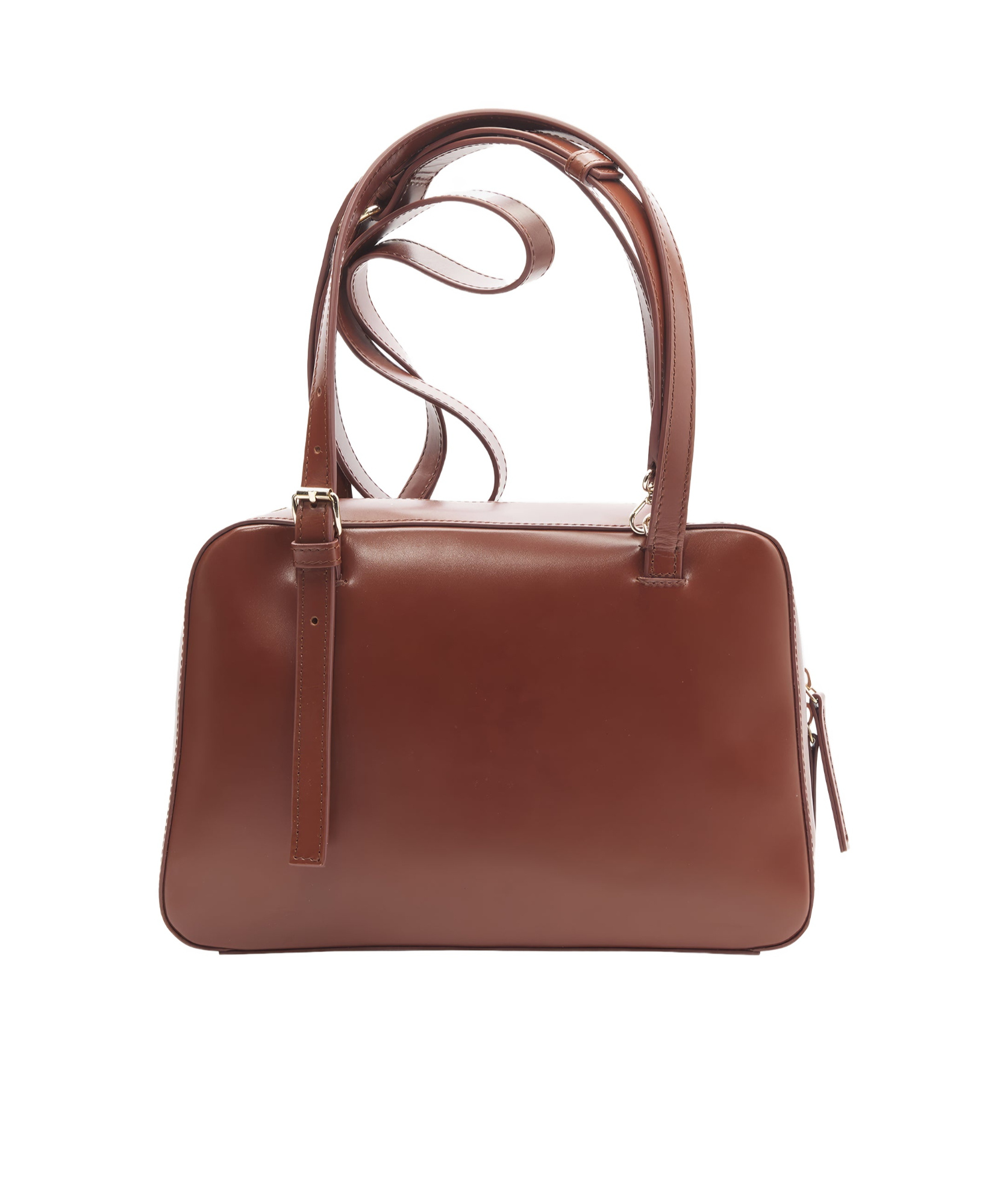 Apc A.p.c. Structured Shoulder Bag With Top Zip Closure