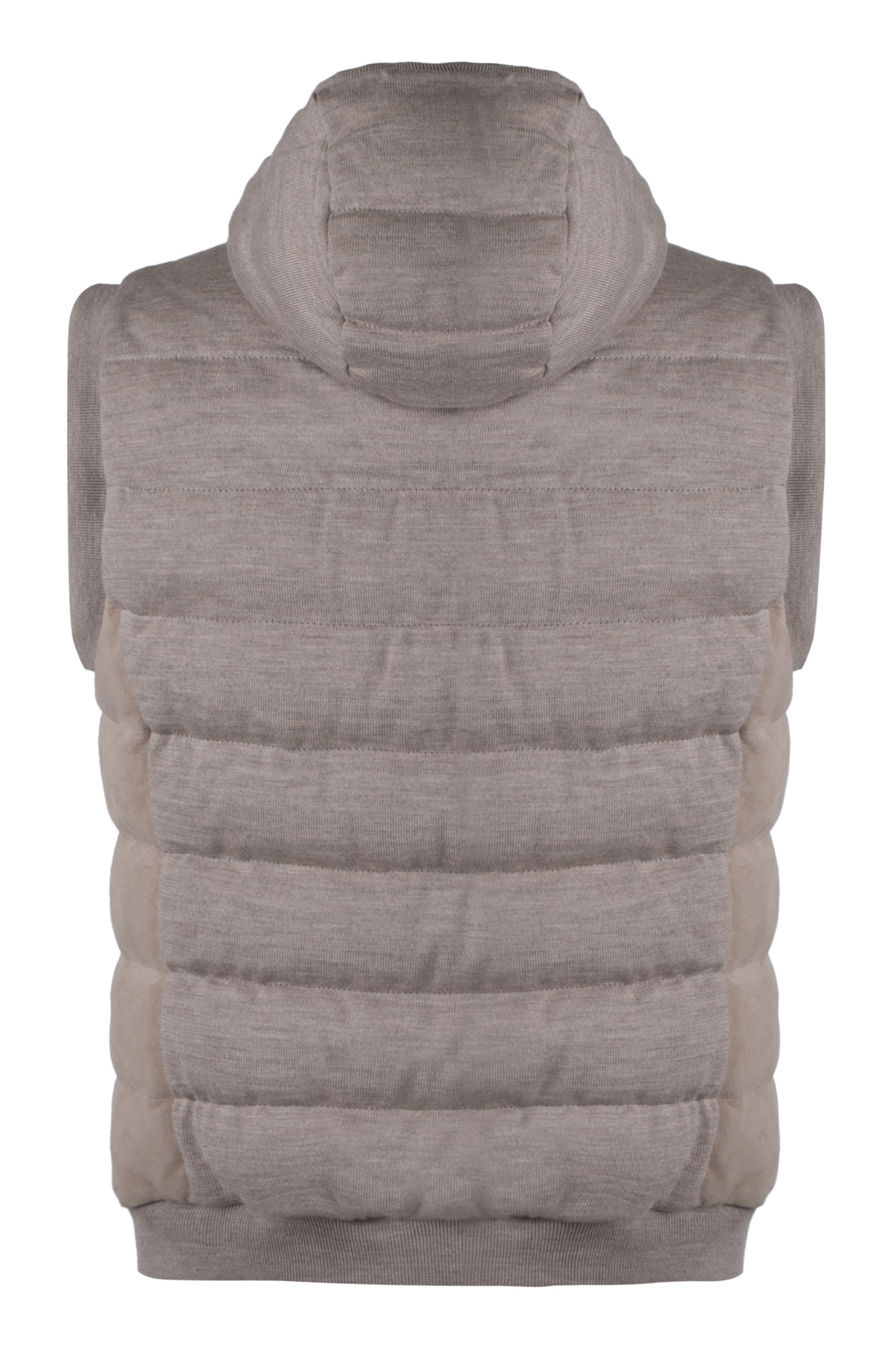 Moorer Vermeer Hooded Bodywarmer In Brown