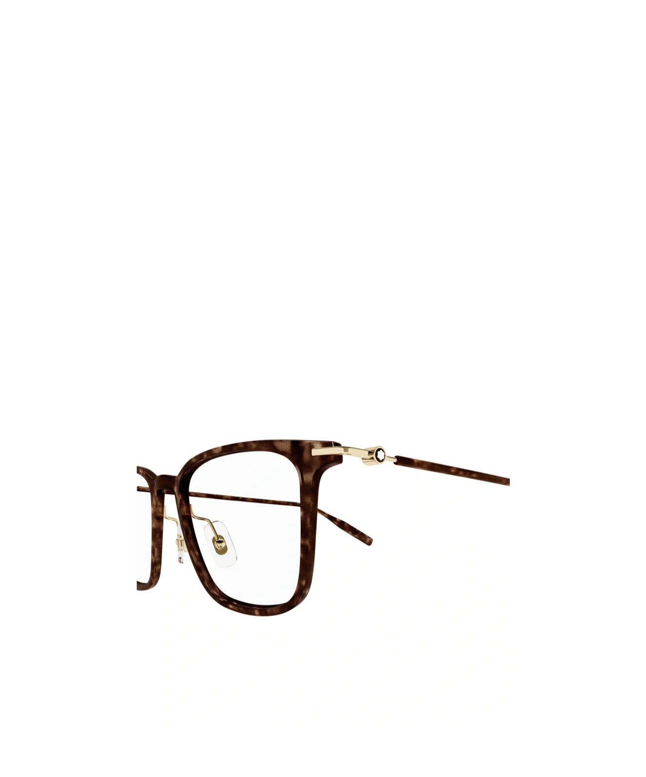 Montblanc Square-frame Glasses In Brown