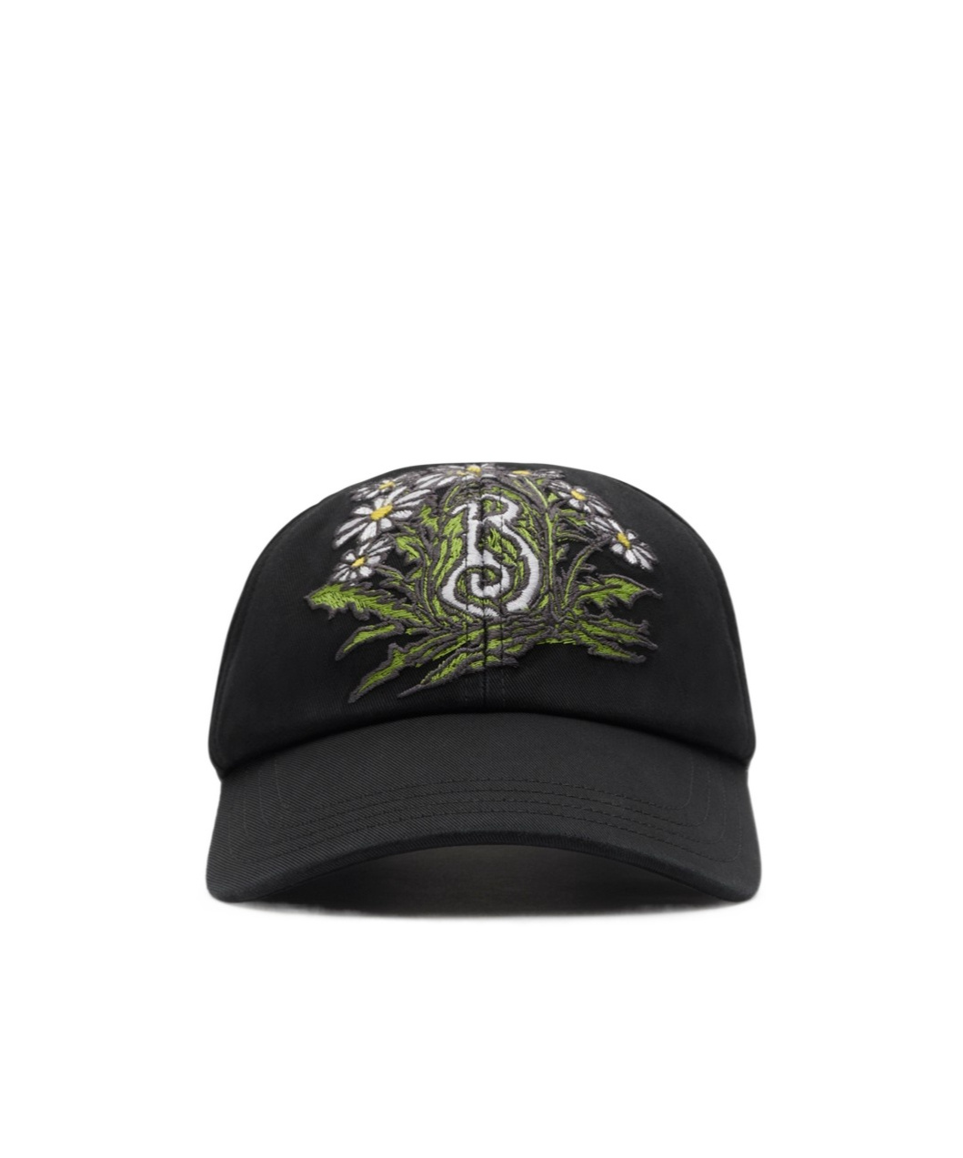 Burberry Daisy B Gabardine Baseball Cap In Black